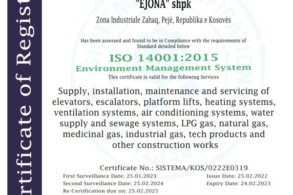 EJONA ISO 14001