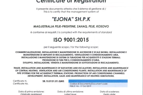 EJONA ISO 9001